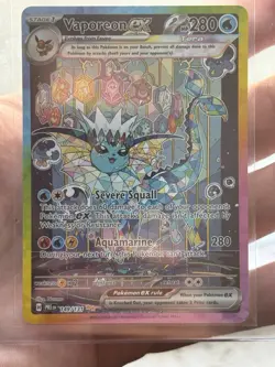 Prismatic Pokemon VAPOREON EX 149/131 Just Pulled! - Image 3