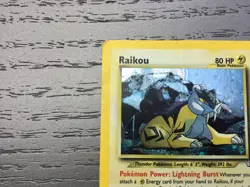 Pokemon Raikou Holo 13/64 Neo Revelation 2001 HP - Image 2