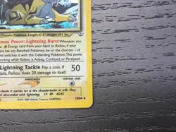 Pokemon Raikou Holo 13/64 Neo Revelation 2001 HP - Image 5