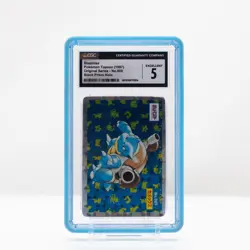Pokemon Blastoise Topsun Block Prism Holo #009 Original Series 1997 - CGC 5 - Image 1