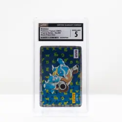 Pokemon Blastoise Topsun Block Prism Holo #009 Original Series 1997 - CGC 5 - Image 2