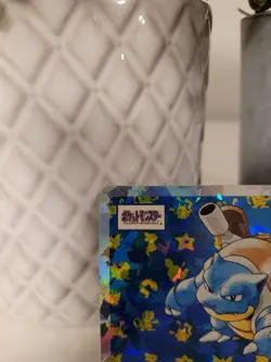 1997 Near Mint Blastoise Prism Japanese Topsun Holo Pokemon 9 - Image 3