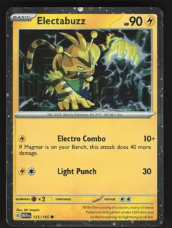 Electabuzz 125/165 Cosmos Holo Pokemon TCG Promo NM - Image 1