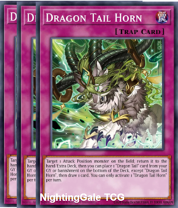 Yugioh! 3X Dracotail Horn SUPER Justice Hunters JUSH-EN010 - Image 1