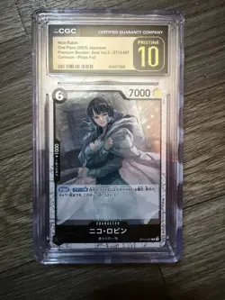 One Piece Nico Robin ST14-007 CGC Pristine 10 POP 2 - Image 1