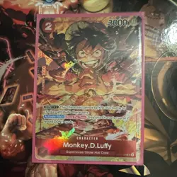 Monkey.D.Luffy Foil Character Card 3000 Power Super Rare OP01-024 (Parallel) - Image 1