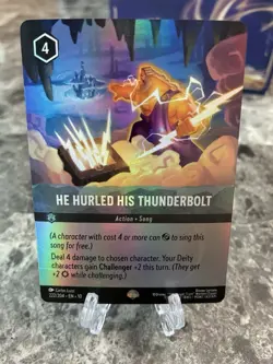 Disney Lorcana TCG Whisper In The Well He Hurled His Thunderbolt Epic 222/204 NM - Image 1