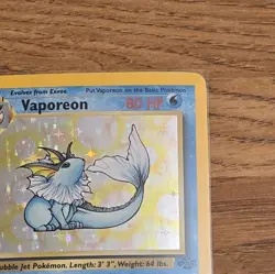 Pokemon Card - Vaporeon Jungle 12/64 Holo Unlimited Holo Rare - Image 3