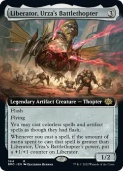 Liberator, Urza's Battlethopter (Extended Art) -Foil Near Mint MTG - Image 1