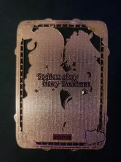 Goddess Story Merry Christmas Waifu Metal Card 11/100 - Image 3