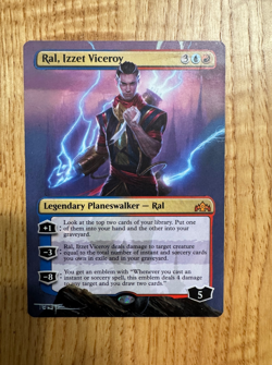MTG Magic Altered Hand Painted Original Art Card -- Ral, Izzet Victory - Image 1