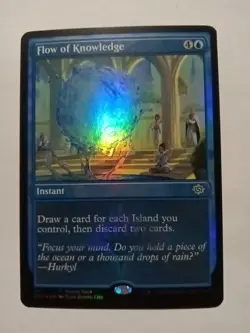 Foil Flow of Knowledge - Near Mint MTG Promo Pack: The Brothers War - Image 1