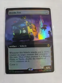 Turtle Van - MTG TMNT - Rare - NM - FOIL Extended Art 0278 - Image 1