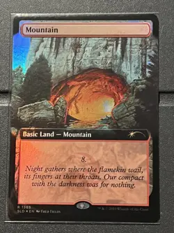 Mtg Secret Lair — Mountain 1365 FOIL— NM - Image 1