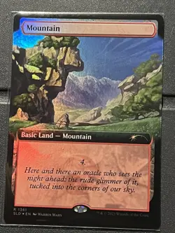 Mtg Secret Lair — Mountain 1361 FOIL— NM - Image 1