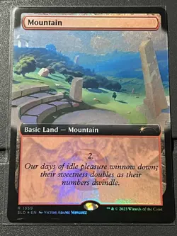 Mtg Secret Lair — Mountain 1359 FOIL— NM - Image 1