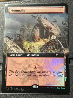 Mtg Secret Lair — Mountain 1360 FOIL— NM - Image 1