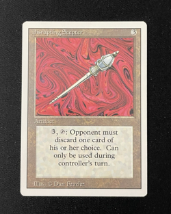Disrupting Scepter - Revised - Rare NM Vintage MTG Magic: The Gathering - Image 1
