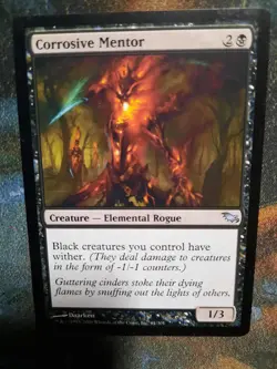 Magic the Gathering MTG - 1 x Corrosive Mentor - Shadowmoor - EX - Image 1