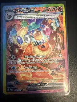 Pokemon TCG Flareon EX Prismatic Evolutions Card 146/131 Sir Illustration Rare - Image 2