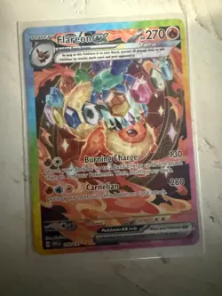 Pokemon TCG Flareon EX Prismatic Evolutions Card 146/131 Sir Illustration Rare - Image 3