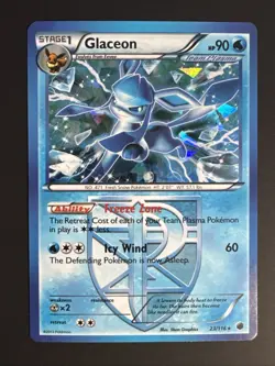 Pokemon TCG Glaceon Plasma Freeze 23/116 Unlimited Cracked Ice Holo Rare LP/NM - Image 2