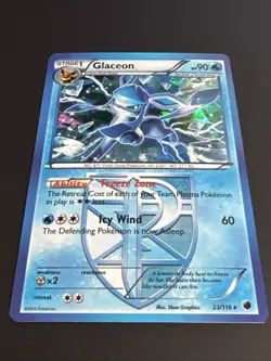 Pokemon TCG Glaceon Plasma Freeze 23/116 Unlimited Cracked Ice Holo Rare LP/NM - Image 3
