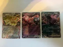 Team Rocket's Mewtwo ex Persian ex Nidoking ex 216 Tin Promo Cards NM Pokemon - Image 1