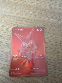 Pokemon TCG Victini Red Full Art Holo 171/086 Black Bolt NM/MT English - Image 1