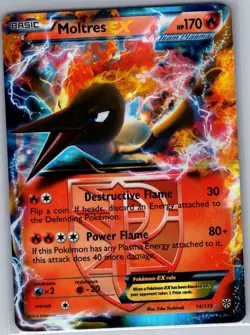 Moltres EX (Team Plasma) 14/135 Plasma Storm - Pokemon Card - NM - Image 1