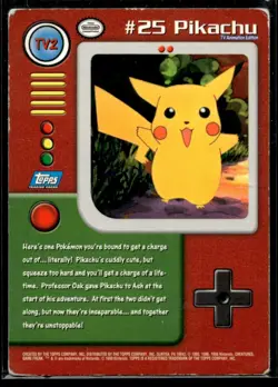Pikachu #TV2 Pokemon 1999 Topps TV HP | Buy 10 Get 10 Fre - Image 2