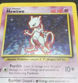 Mewtwo - Holo - 10/102 Base Set Unlimited Pokemon TCG - Image 3