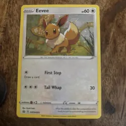 Pokemon Eevee TCG SWSH095 Black Star Promo Card 2021 Nintendo - Image 1