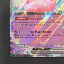 Pokemon Lillie's Clefairy ex 056/159 Sv09: Journey Together Double Rare Holo EX - Image 3