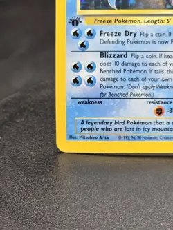 Pokemon TCG Articuno 2/62 Fossil 1st Edition Rare Holo Vintage WOTC - Image 4