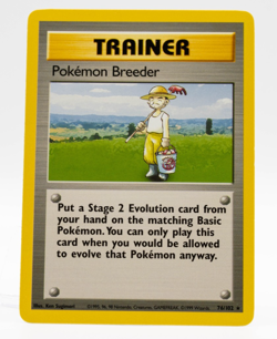 Pokemon Breeder Pokemon Base Set 76/102 Trainer LP - Image 1