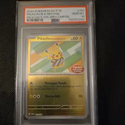 PSA 10 Pokemon Pikachu Batik 191/SV-P Indonesia Journey Green Promo - Image 1
