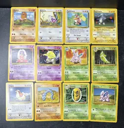 Pokemon TCG Unlimited Base Set Lot Vintage Commons Uncommon M/NM LP Nice - Image 1