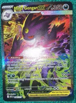 Pokemon Mega Gengar EX Ascended Heroes 284/217 Secret Illustration Rare NM - Image 1
