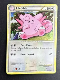 Clefable 3/123 — HeartGold & SoulSilver - Holo Rare — MP - Pokemon TCG - Image 2