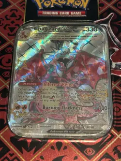 Pokemon TCG Paldean Fates - Charizard Ex Tin - New Sealed - Image 3