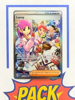 Lacey Special Illustration Rare SIR Stellar Crown 172/142 Pokemon TCG Edge Flaw - Image 1