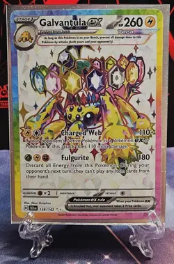 Pokemon TCG Stellar Crown #159/142 Galvantula EX NM - Image 1