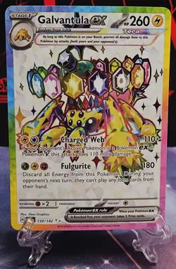 Pokemon TCG Stellar Crown #159/142 Galvantula EX NM - Image 2