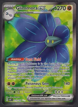 Pokemon Glimmora ex 213/197 Full Art Obsidian Flames - Image 1