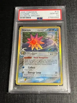 2005 STARMIE EX DELTA SPECIES HOLO POKEMON RARE PSA 10 GEM MINT - Image 1