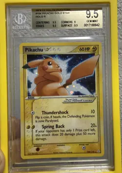 Pokemon - Holon Phantoms - Pikachu Gold Star #104 - BGS 9.5 GEM MINT - Image 1