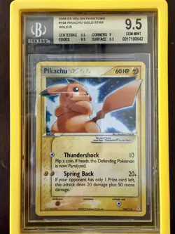 Pokemon - Holon Phantoms - Pikachu Gold Star #104 - BGS 9.5 GEM MINT - Image 3