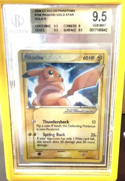 Pokemon - Holon Phantoms - Pikachu Gold Star #104 - BGS 9.5 GEM MINT - Image 4