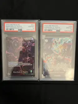 2025 One Piece Marshall D. Teach 2nd Anniversary Set EN! Psa 10's! - Image 1